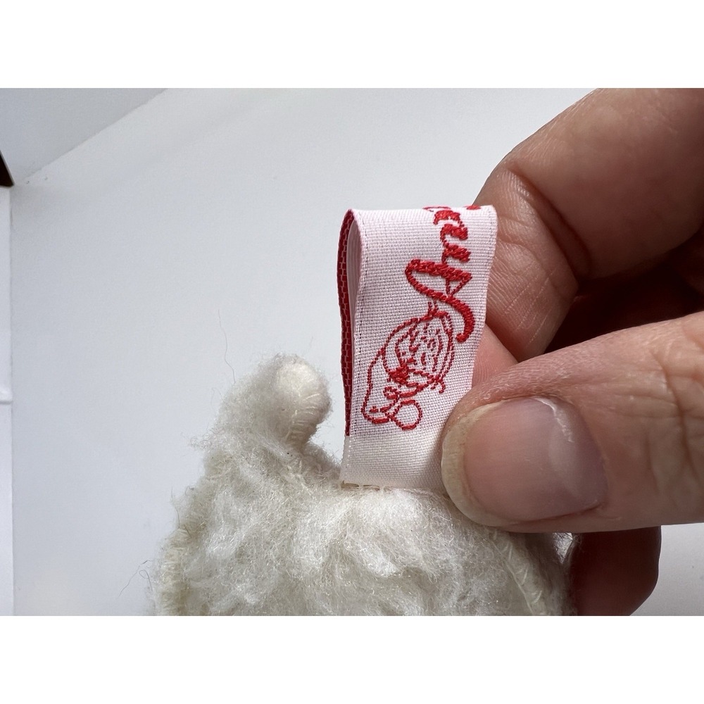Vintage 1992 Annalee Christmas Lamb Sheep Santa Hat Bell USA - Picture 9 of 9